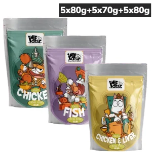 IndieCat Royal Glow Chicken and Mackerel Fish and Pate Chicken & Liver Combo Adult Cat Wet Food