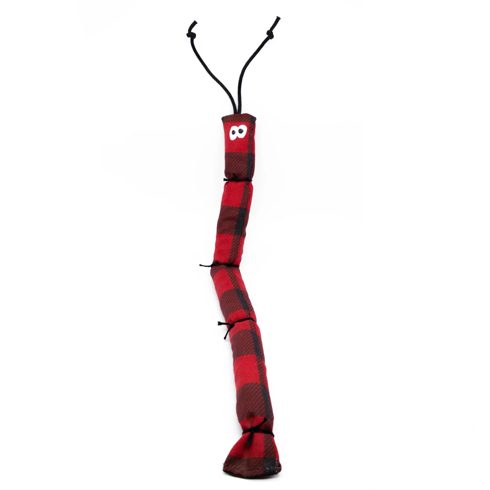 Plaid Nightcrawler Organic Catnip Kicker Toy - Image 2