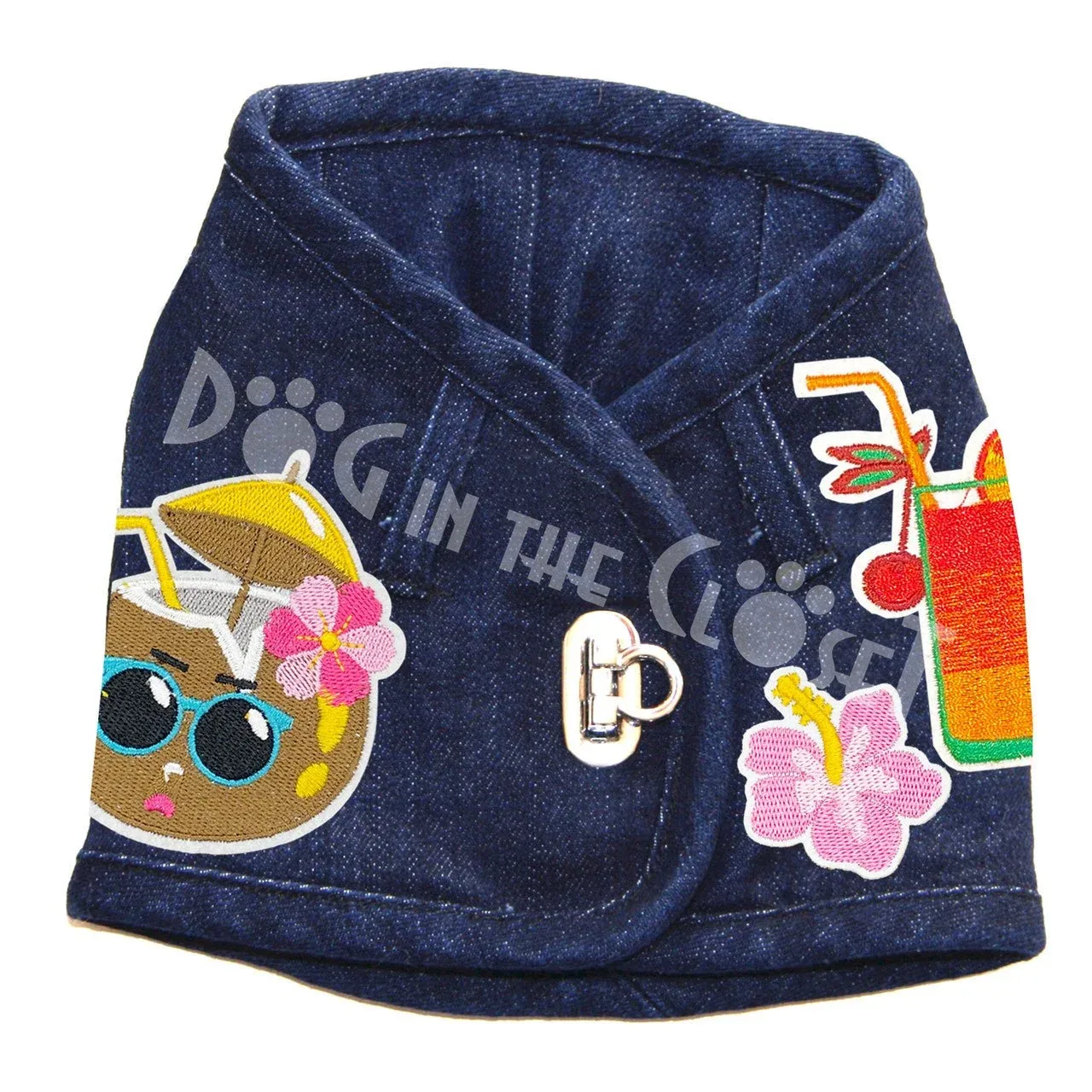 Pina Colada Denim Harness Vest in 3 Colors - Image 2