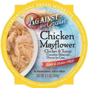 Evanger's 'Against the Grain' Grain Free Chicken Mayflower with Turnip Canned Cat Food - 2.8 oz Can - Case of 24
