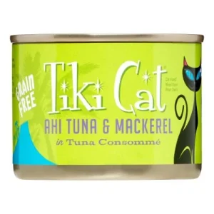 Tiki Cat Papeeko Lua Canned Cat Food - Ahi Tuna & Mackeral - Case of 8