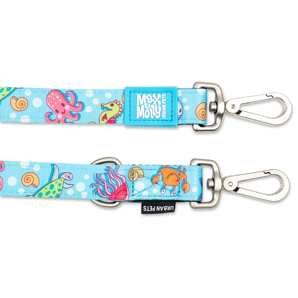 Max & Molly Blue Ocean Multi-Function Leash for Dogs (Blue) - Image 2