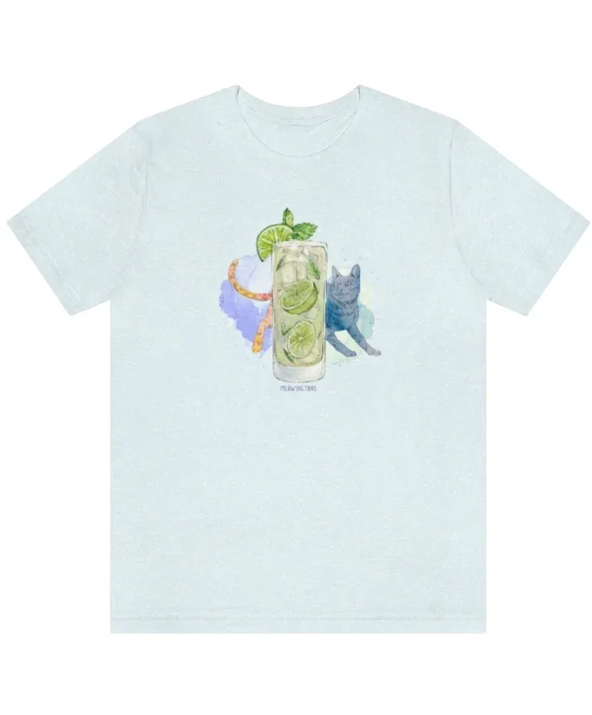 Cats & Cocktails Mojito Cat T-Shirt