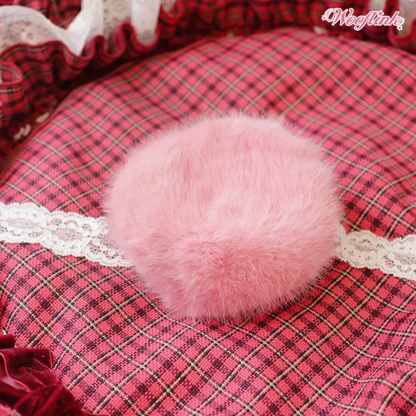 Wooflink Luxe Fur Beret in 3 Colors - Image 2