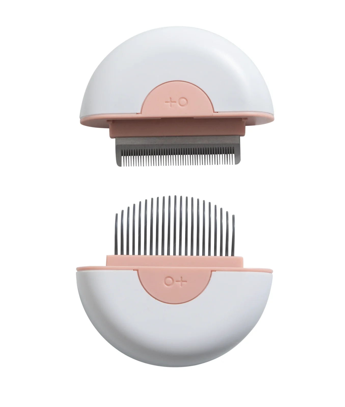 M PETS 2 in 1 Mini Comb for Long Haired Dogs and Cats (Pink)