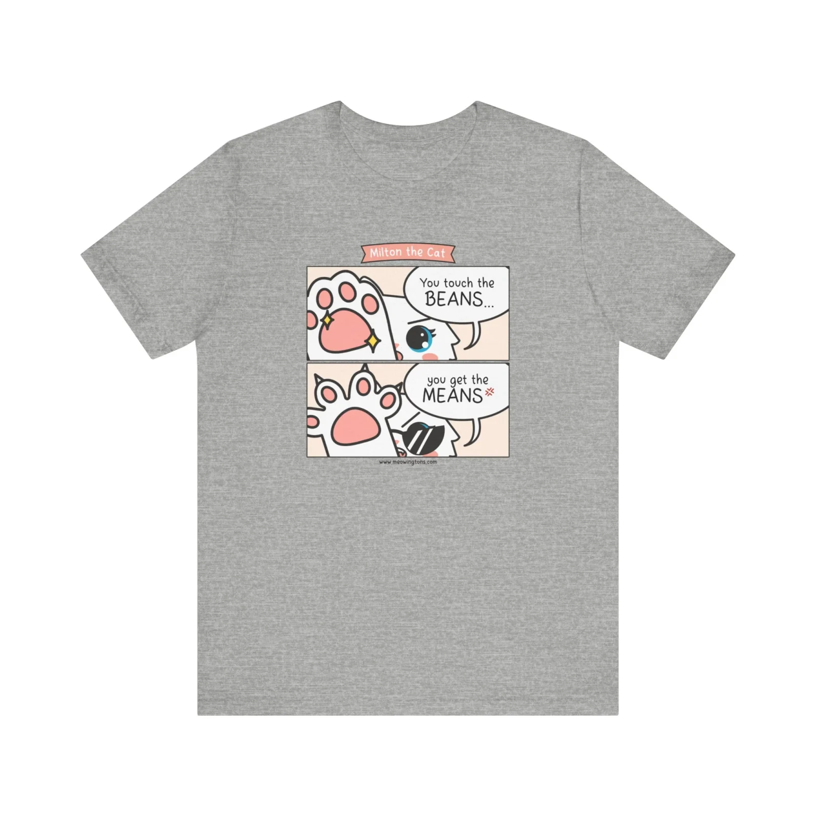 Touch The Beans & Get The Means Comic T-Shirt - Image 2