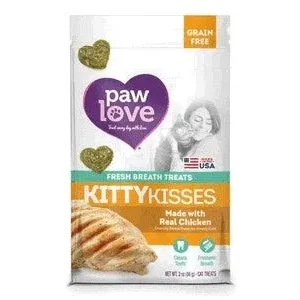 Barkworthies Paw Love Kitty Kisses Dog Chew Treats - Chicken  (2 oz)