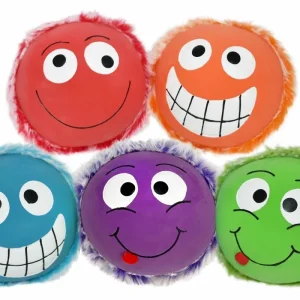 Multipet Minipet Plushy Peas Dog Fetch Dog Toy Assorted 2.5 in