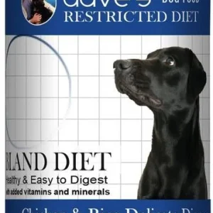 Dave's Pet Food Restricted Bland Diet Chicken & Rice Canned Dog Food - 13.2 oz Cans - Case of 12