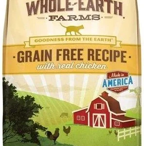 Whole Earth Farms Grain-Free Chicken Dry Cat Food - 15 lb Bag