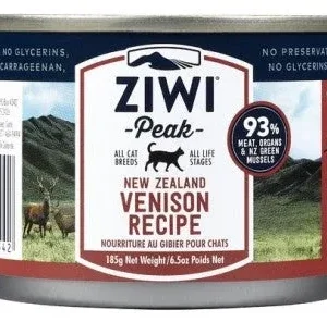Ziwi Peak Venison Pate Canned Cat Food - 6.5 Oz - Case of 12