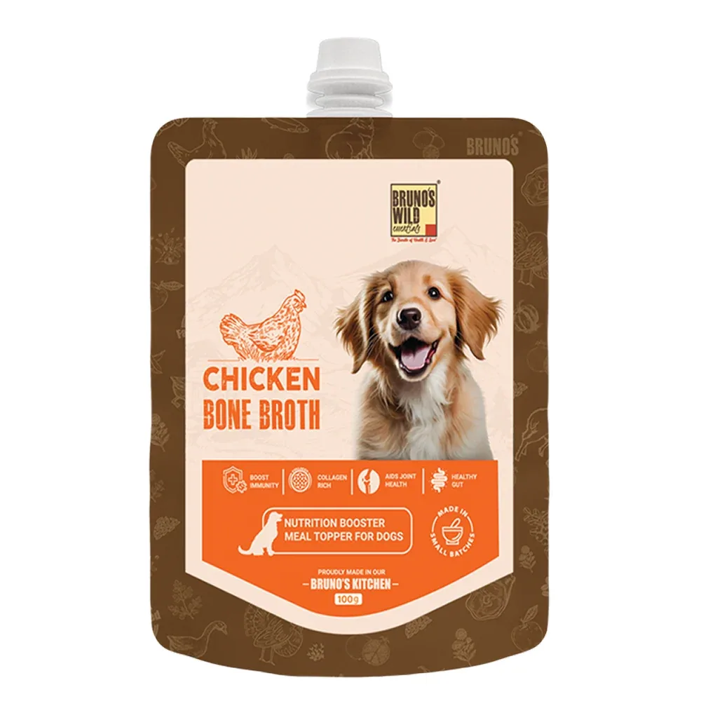 Bruno's Wild Essentials Chicken Bone Broth for Dogs