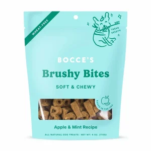 Bocce's Bakery Dailies Brushy Bites Soft & Chewy Dog Treats 6 oz