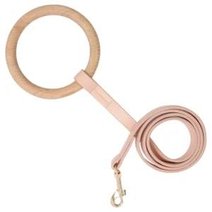 Pet Life ® 'Ever-Craft' Boutique Series Beechwood and Leather Designer Dog Leash