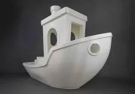 Splashy Fin Boat Miniature for Aquarium(White)