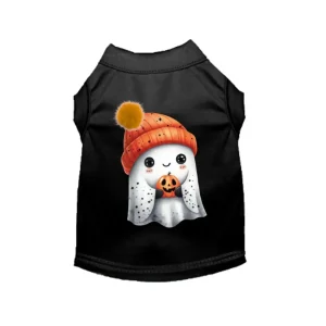Pup-O-Lantern Cozy Ghost Tee - Halloween Dog Shirt