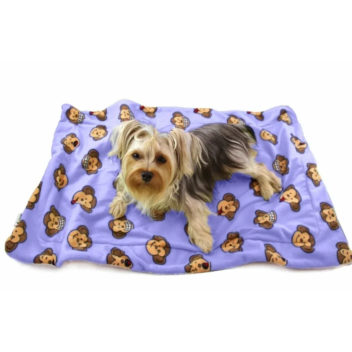 Klippo Pet Silly Monkey Ultra-Plush Blanket, Lavender - Image 2