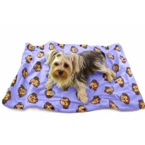 Klippo Pet Silly Monkey Ultra-Plush Blanket, Lavender