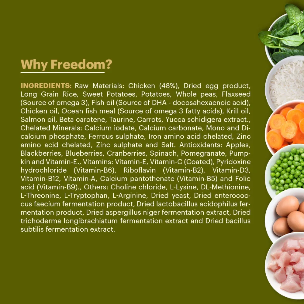 Signature Freedom Chicken and Rice Recipe Puppy Dog Dry Food - Image 2