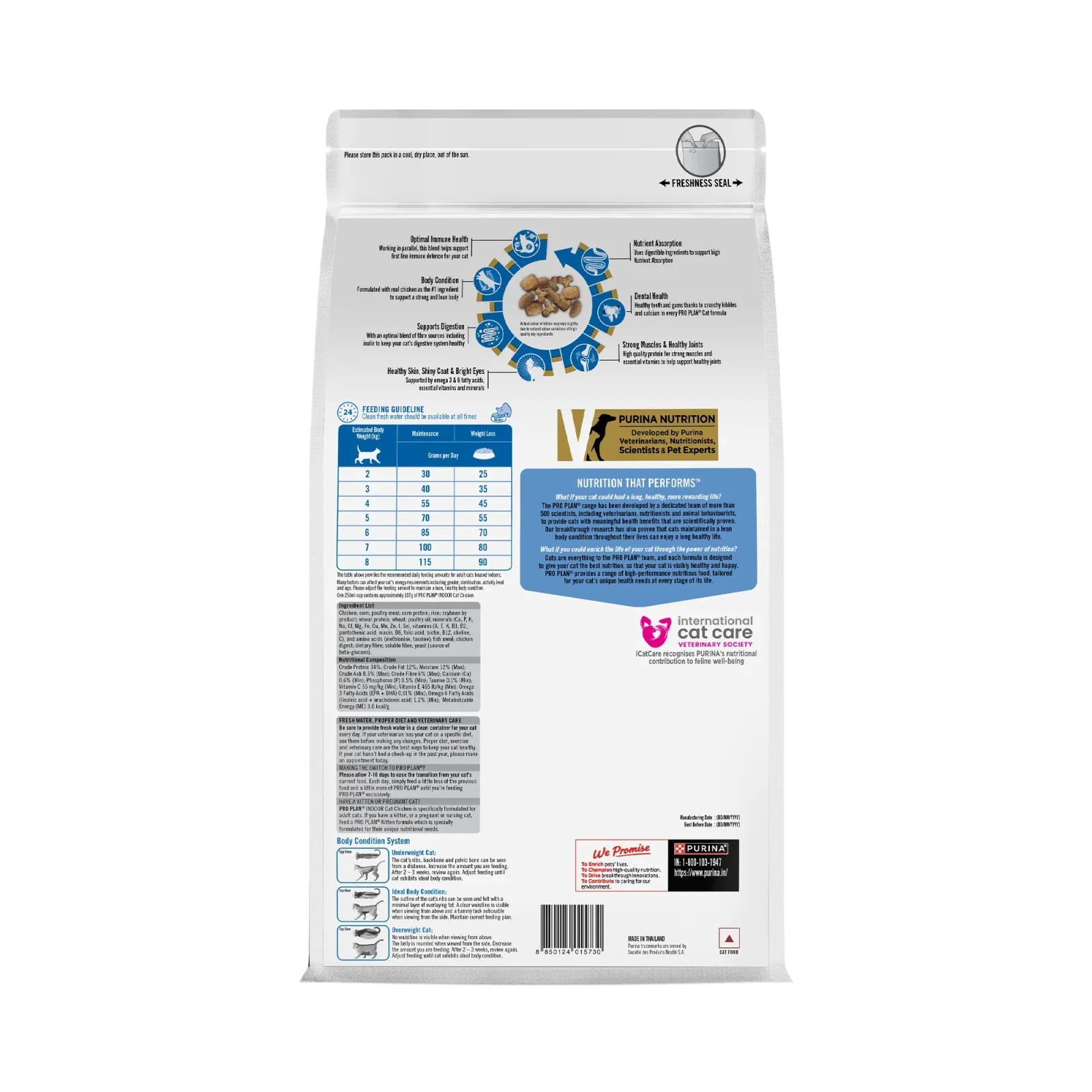 Pro Plan Chicken Flavoured Indoor Cat Dry Food - Image 2