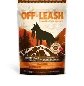 Complete Natural Nutrition Off Leash Mini Trainers Grain Free Roasted Peanut Chewy Dog Treats - 5.3 oz Bag