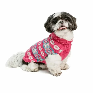 Alpaca Rose Fairisle Dog Sweater