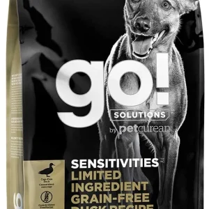 Petcurean GO! Sensitivities LID Grain-Free Duck Recipe Dry Dog Food - 22 lb Bag