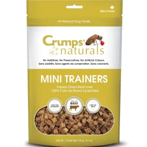Crumps' Naturals Mini Trainers Freeze-Dried Beef Liver Freeze-Dried Dog Treats - 1.7 oz Bag