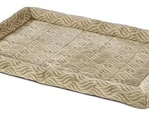 Midwest Homes Quite Time Deluxe Hudson Oval Sherpa Foam Dog Bed