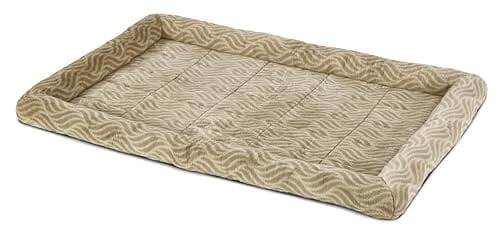 Midwest Homes Quite Time Deluxe Hudson Oval Sherpa Foam Dog Bed