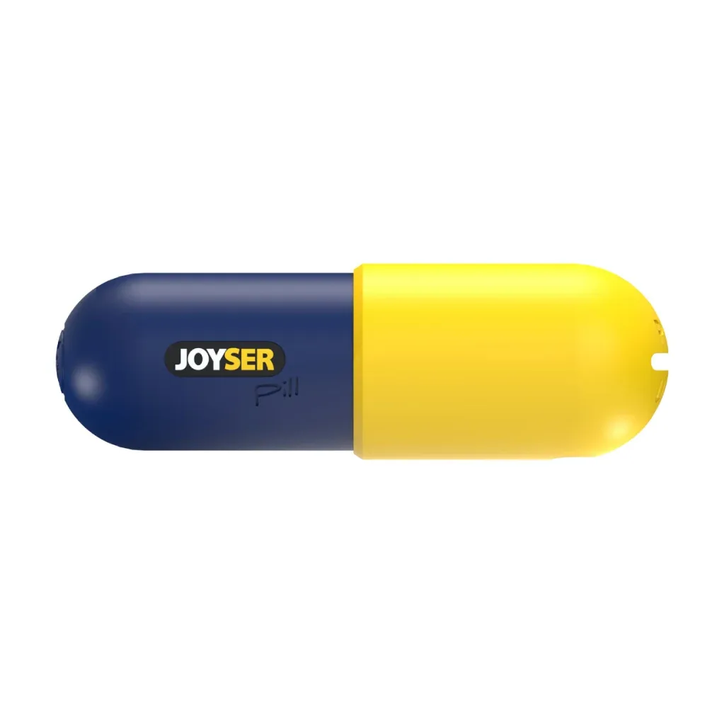 Joyser Pill Chew Toy for Dogs (Blue/Yellow) - Image 2