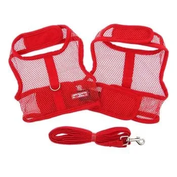 Cool Mesh Dog Harness - Solid Red - Image 2