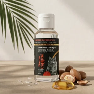 Doctor Catlittle Probiotic Detangler and Shine Serum Keratin & Argan Oil for Cats