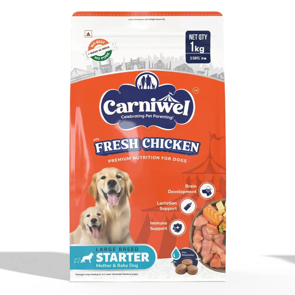 Carniwel Fresh Chicken Kibble Large Breed Starter Dog Dry Food (Limited Stocks) - Image 2