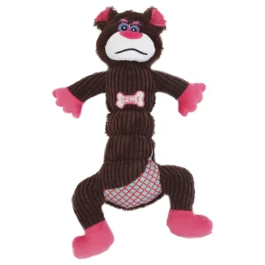 Pet Life ® 'Cuddle Plush' Mesh and Plush Squeaking Dog Toy