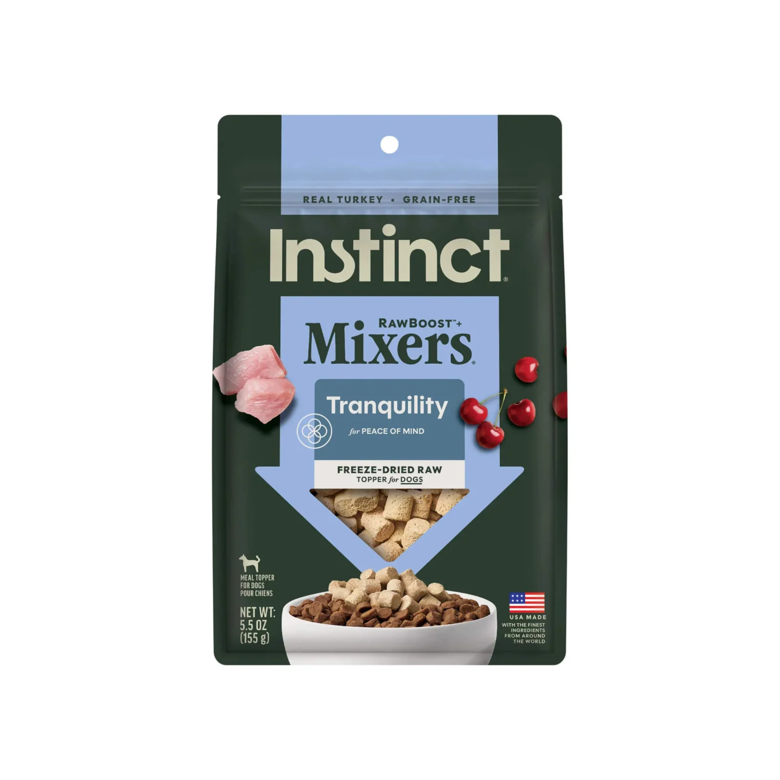 Instinct Raw Boost Mixers Freeze Dried Tranquility Support Topper for Dogs