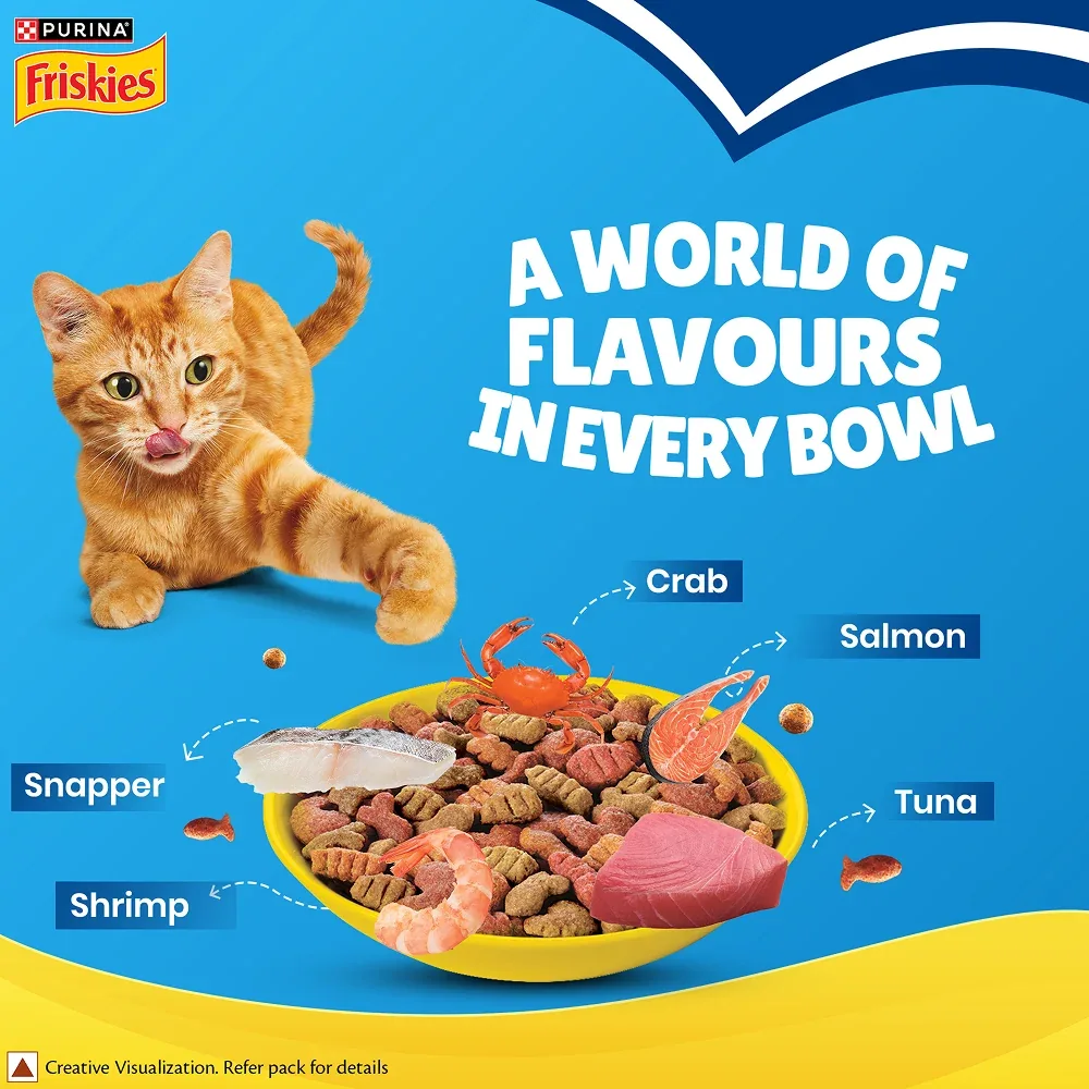 Purina Friskies Seafood Cat Dry Food - Image 2