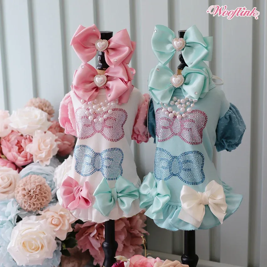 Wooflink Baby Bling Mini Dress in Blue - Image 2