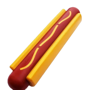 SP Hot Dog Ultra Durable Nylon Dog Chew Toy for Aggressive Chewers