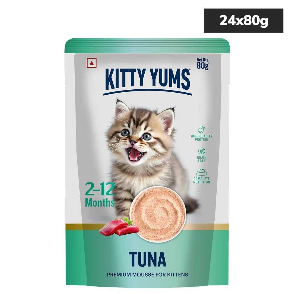 Kitty Yum Chicken and Tuna Mousse Combo Kitten Cat Wet Food - Image 2
