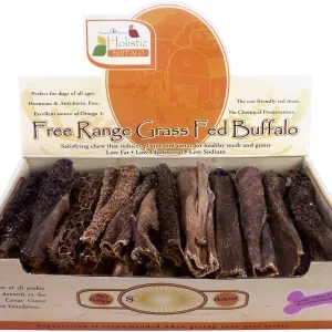 Canine Caviar Free-Range Fed Vanilla Tripe Flat Natutal Dog Bully Sticks - 6 Inch - 50 Count