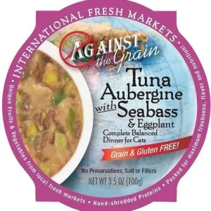 Evanger's 'Against the Grain' Grain Free Tuna Aubergine with Snapper & Eggplant Canned Cat Food - 2.8 oz Cans - Case of 24