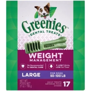 Greenies Weight Management Large Tub Dental Dog Treats - 27 oz - 17 Count