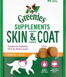 Greenies Skin & Coat Supplement for Dogs - 40 Count - 13.2 oz