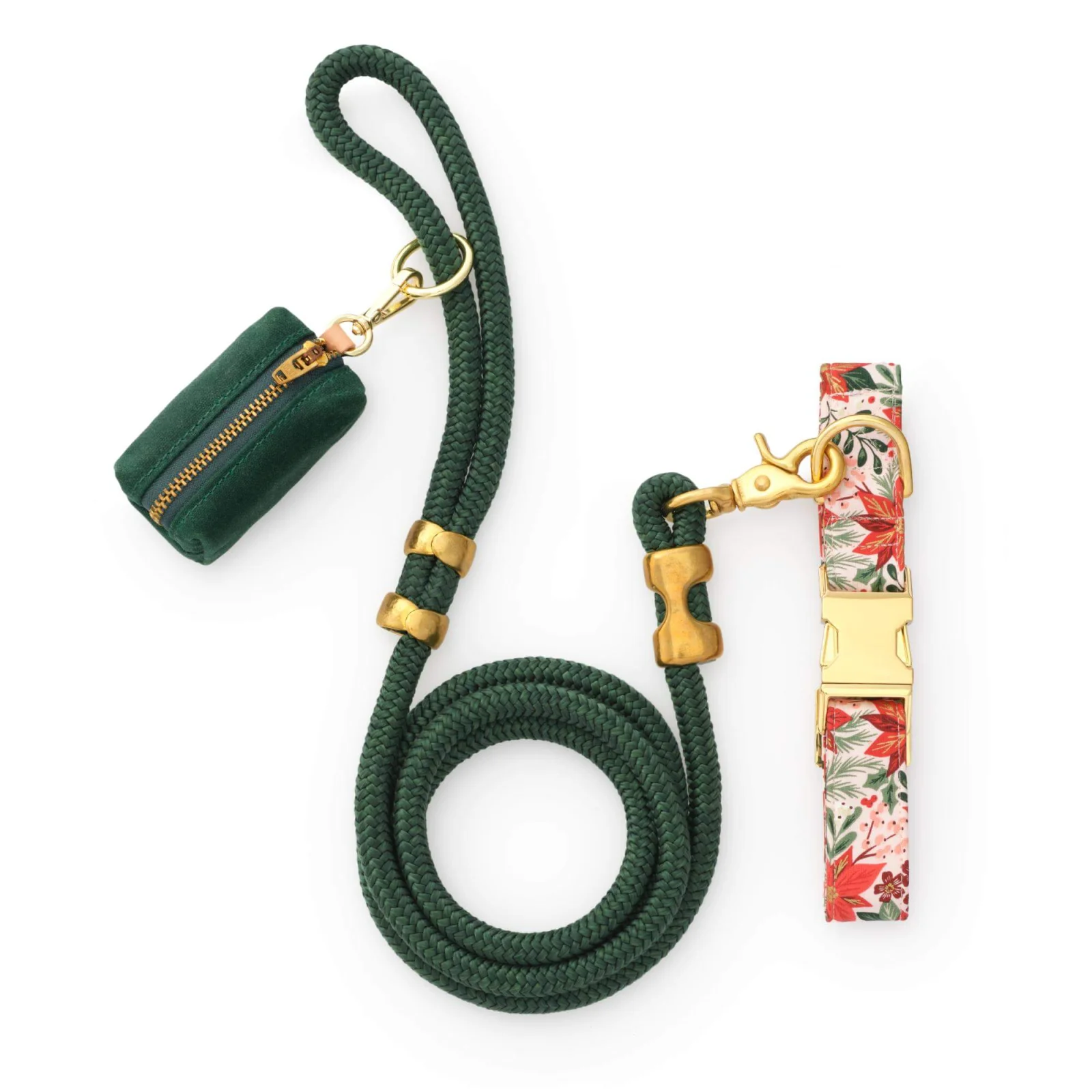 Poinsettia Collar Walk Set