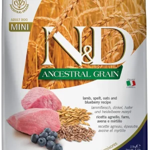 Farmina Ancestral Grain Lamb & Blueberry Mini Adult Dry Dog Food - 5.5 lb Bag