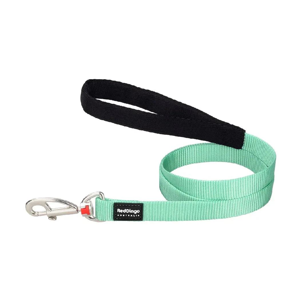 Red Dingo Lead Adjustable Classic Leash For Dogs (Pastel Green)