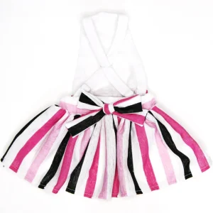 The Camila - Pink and Black Striped Skirt (Sundress)