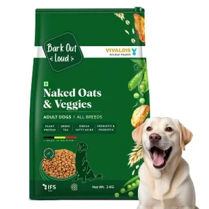 Bark Out Loud Naked Oats & Veggies, Veg Adult Dog Dry Food (Limited Stocks)