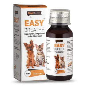 Ek Tek Easy Breathe Drops Cough Syrup for Dogs and Cats